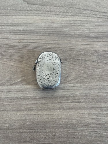 Silver vesta case hallmarked - silver,