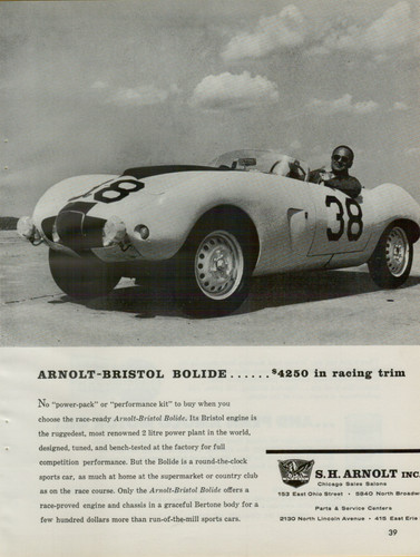 1958 arnolt bristol bolide - 1958,