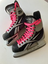 RBK Reebok Ice Hockey Fitlite Skates pink laces Size UK 5.5 EU 38.5
