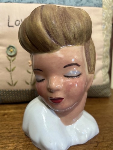 Vtg beautiful lady head face - vtg,