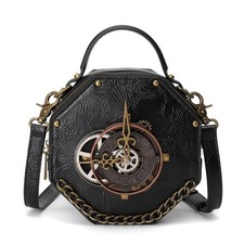 Steampunk PU Leather Messenger