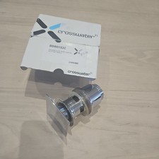 Crosswater Square Click Clack Push Basin Waste Chrome Slotted  Bathroom Plug