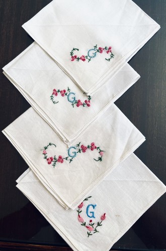Vintage lot 4 - of, monogrammed