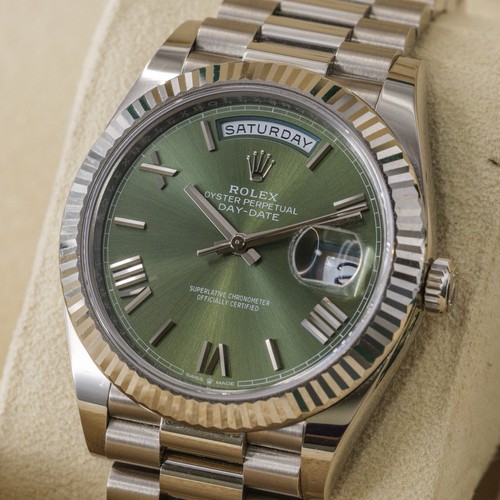 Rolex day date olive - rolex, green