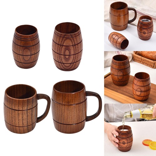 Wooden beer mug barrel - wooden, shaped