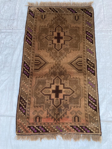 Afghan baluchi wool rug - afghan,