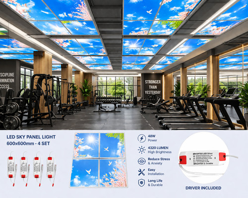 4set 48w led sky flat - 4set,