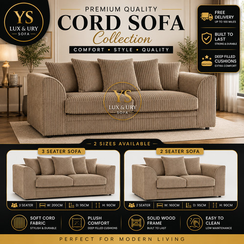Jumbo cord corner sofa - jumbo,