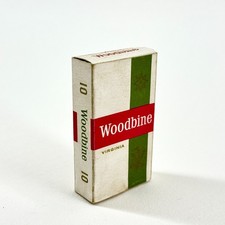VINTAGE WOODBINE VIRGINIA CIGARETTE PACKET EMPTY 10s TOBACCO PACKET