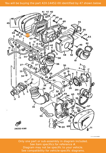 Yamaha seal 42x - 42x-14452-00, oem