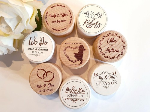 Personalised wedding ring box - ring,