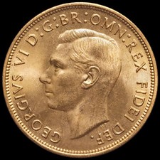 1949 George VI Penny, UNC