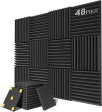 48 Pack Acoustic Panels, 1" X