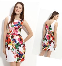 Eliza J Floral Textured Cotton