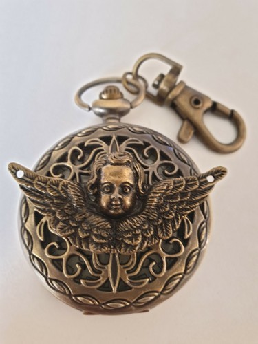 Cherub clock keyring - cherub,