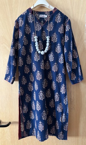 Fabindia navy indian cotton - fabindia,