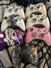Xbox 360 Controllers x7 Spares Or Repairs (none Working)