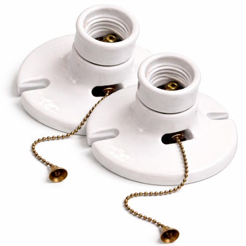 Pull porcelain lamp - (2, pack)
