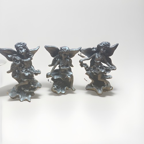 Three miniature pewter - miniature, garden