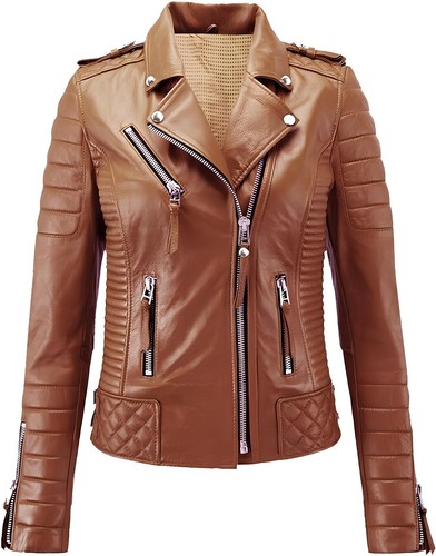 Women leather jacket - women's,