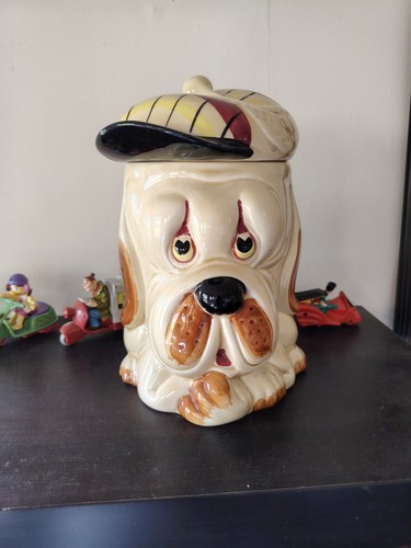 Vintage retro ceramic dog - ceramic,