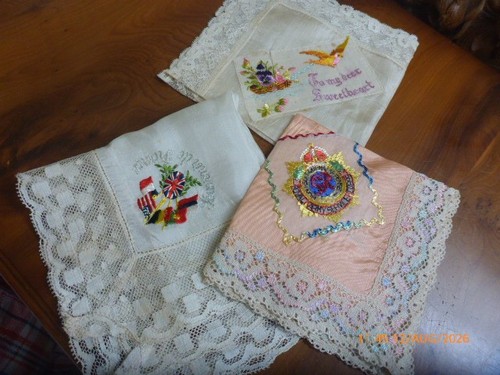 Ww1 embroidered silk - embroidered,