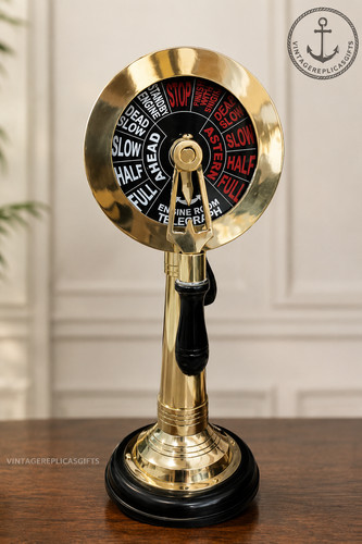 Brass ship telegraph engine - brass,