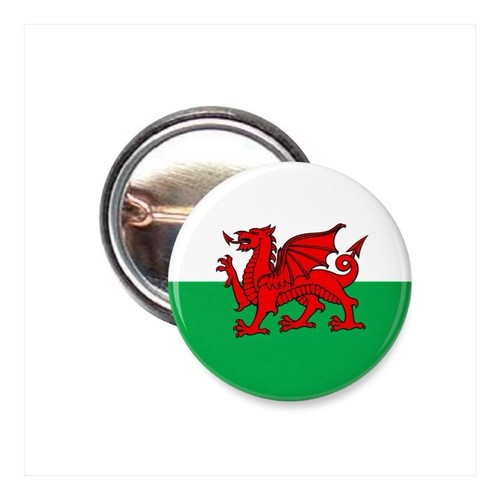 25mm welsh flag - welsh, badge
