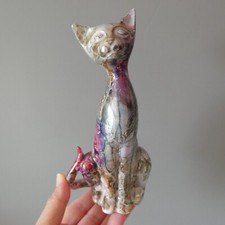 Vintage Tall Cat Figurine