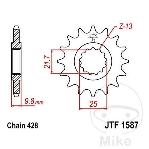 Sprocket for yamaha 400 - for,