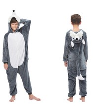 Wolf Costumes for Kids Halloween Costume Christmas One-Piece Pajamas Cute Ani...