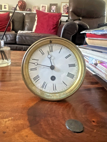 Antique mantle clock - 4x,