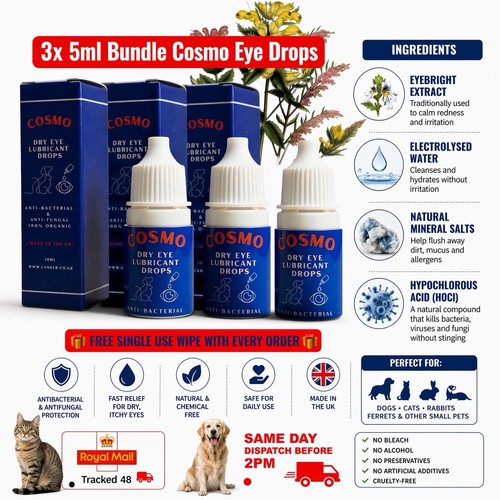 5ml dog cat - 3x, eye
