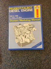 Peugeot Talbot Diesel Engine Workshop Manual 1982-1990 1.7L 1.9L
