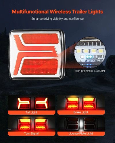 Trailer lights 2pcs 12v - trailer,