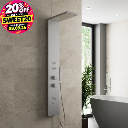 Thermostatic shower panel - thermostatic,
