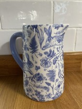 Blue Hare Floral Jug, 16cm