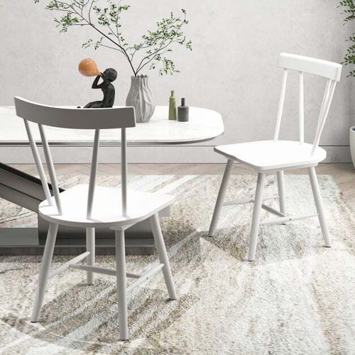 Solid wood dining chairs set - wood,