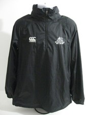 GLASGOW WARRIORS CANTERBURY RUGBY WATERPROOF 1/4 ZIP RAIN JACKET XL