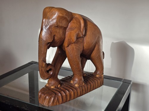Large hand carved teak - hand,