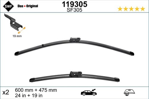 Wiper blades swf 119305 - blades, for