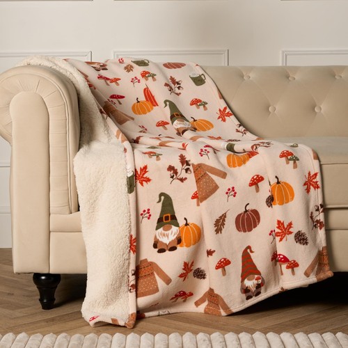 Autumn gonk throw - throw, fleece