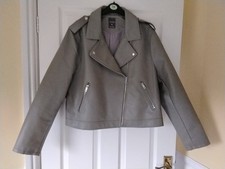 ladies primark khaki biker jacket size XL