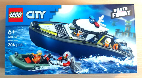 Lego police boat - -, city
