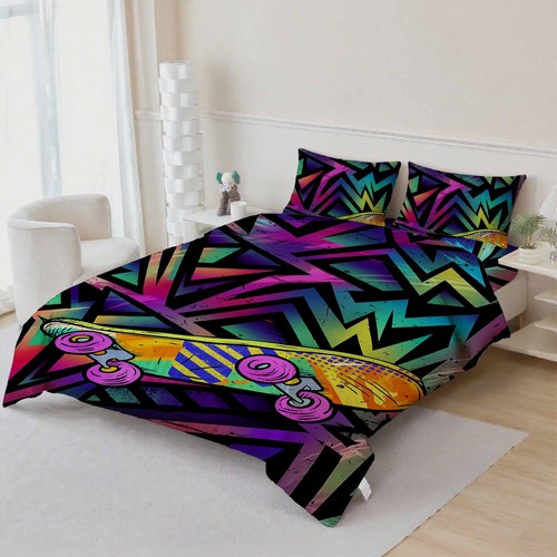 Skateboard theme quilt - theme,