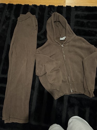 Cernucci brown knit - brown, zip