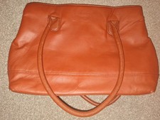 Brown Leather Handbag Size