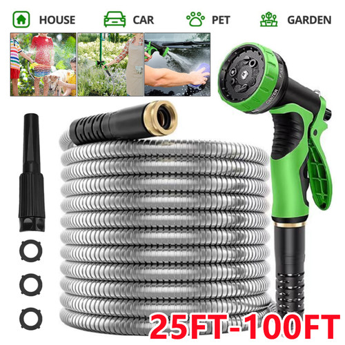 100ft stainless steel garden - stainless,