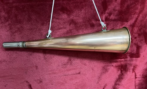 Vintage hunting horn copper - hunting,