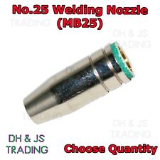 MB25 Conical MIG Welding Nozzle / Shroud - Push fit Welding Gas Nozzles No.25